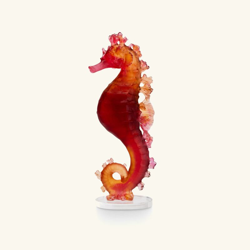 Mer de Corail Seahorse Figurine Mini Red daum mer de corail seahorse figurine mini red