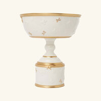 فيلاري وعاء الفاكهة باترفلاي بأقدام مرتفعة أبيض