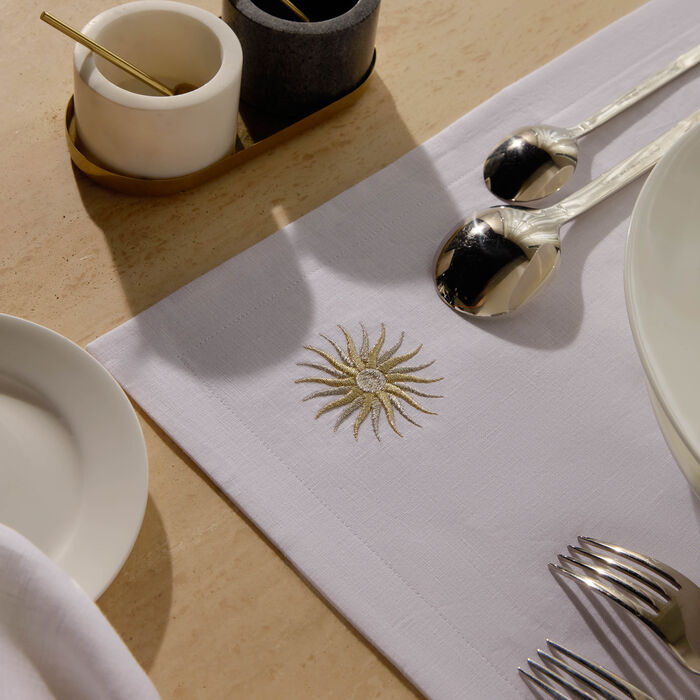 catherine denoual sunshine placemat white