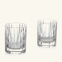 baccarat harmonie drinking glass small clear set of 2