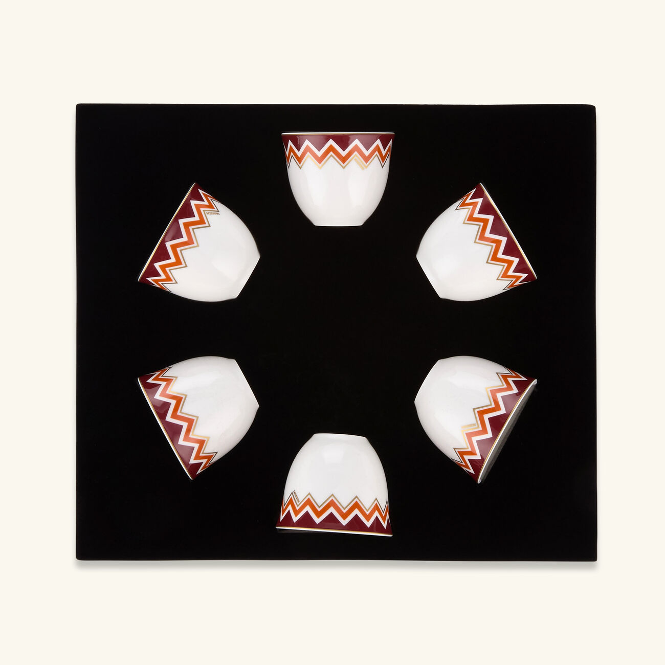 ICONIC Arabic Cup Multicolor Set of 6 missoni home iconic arabic cup multicolor set of 6