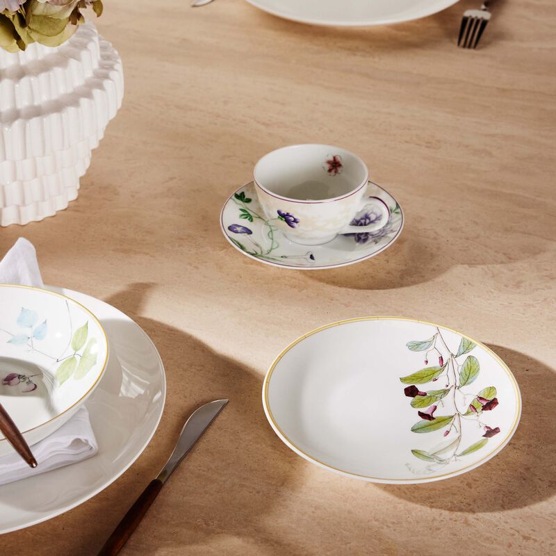 bernardaud jardin indien bread butter plate round green 16cm