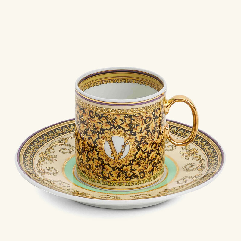 versace barocco mosaic coffee cup pattern
