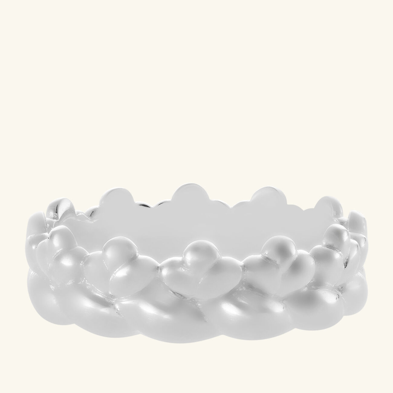 كريستوفل خاتم بابيلون رفيع فضي   مقاس 51