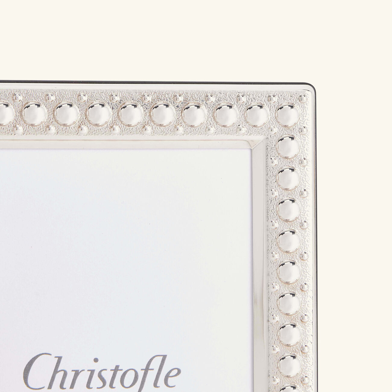 christofle perles picture frame sterling silver 10x15cm