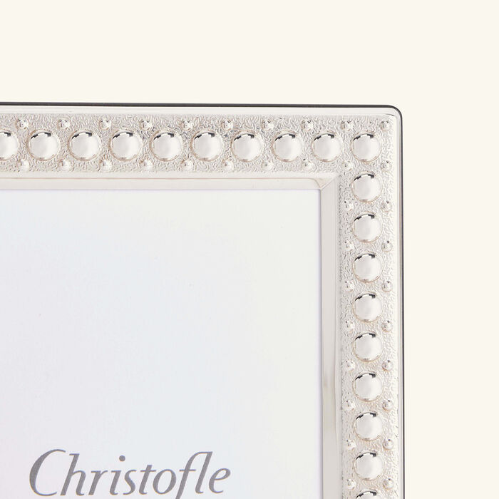 christofle perles picture frame sterling silver 10x15cm
