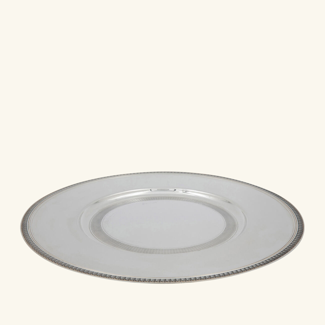 christofle malmaison charger plate round silver plated 33cm