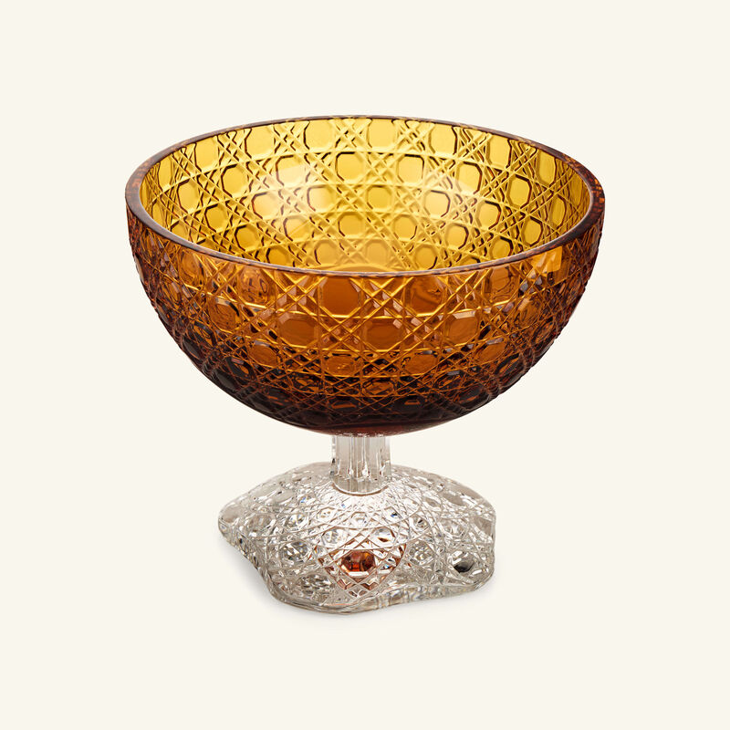 Metamorphosis Footed Centerpiece Yellow Medium mario cioni c metamorphosis footed centerpiece yellow medium