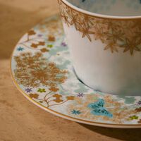 Feerie Michael Cailloux Tea Cup & Saucer Blue bernardaud feerie michael cailloux tea cup saucer blue