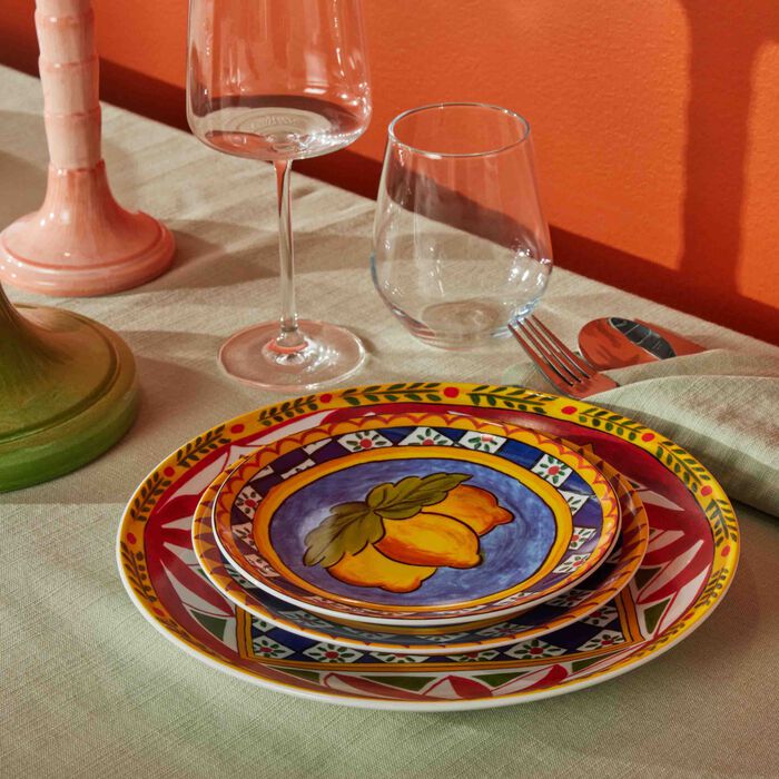 dolce gabbana casa carretto bread plate round 17cm set of 2