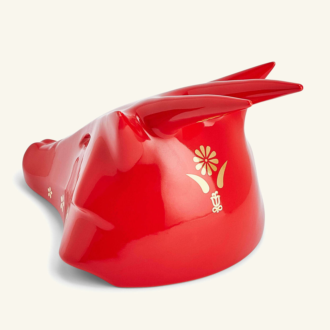 lladro the dragon sculpture small red