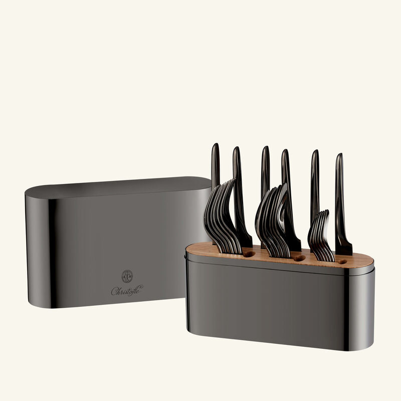 Concorde Cutlery Case Black christofle concorde cutlery case black