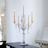 baccarat mille nuits candlelabra clear 5 candles