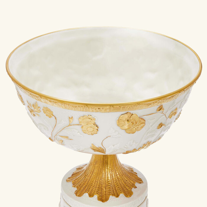 villari taormina footed fruit bowl white