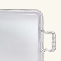 Malmaison Serving Tray with Handles Rectangular Medium Silver Plated christofle malmaison serving tray with handles rectangular medium silver plated