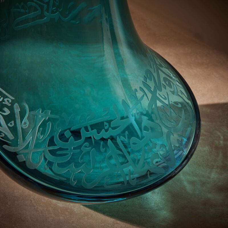 مزهرية "ثلث" أزرق بحجم متوسط دملاج مزهرية ثلث أزرق بحجم متوسط