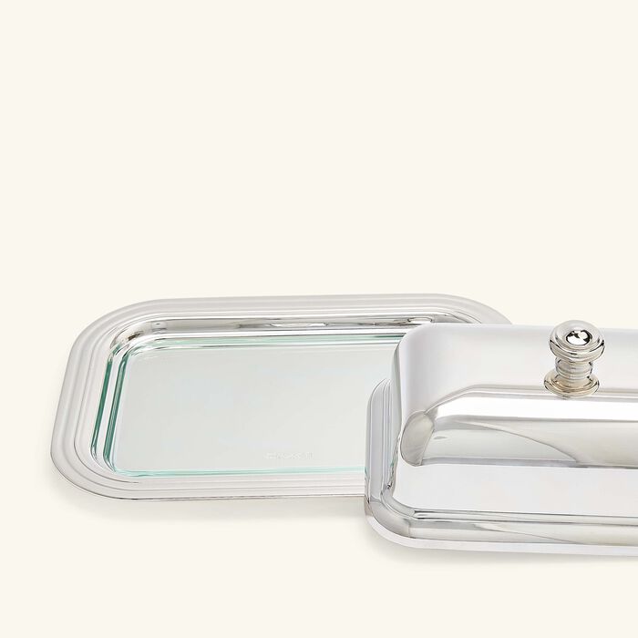 christofle albi butter dish silver 19cm