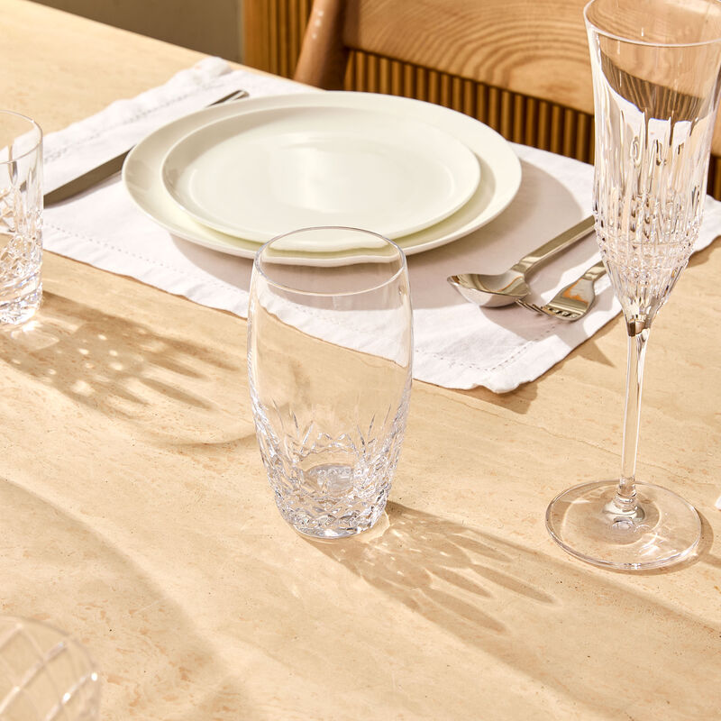 Lismore Essence Highball Drinking Glass Clear Set Of 2 waterford lismore essence highball drinking glass clear set of 2