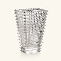 baccarat eye vase rectangular small clear