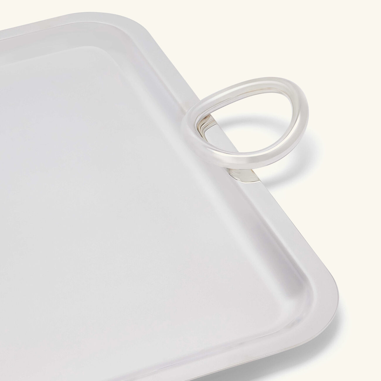 كريستوفل صينية فيرتيجو الحصرية لرمضان مستطيلة كبيرة باللون الفضي