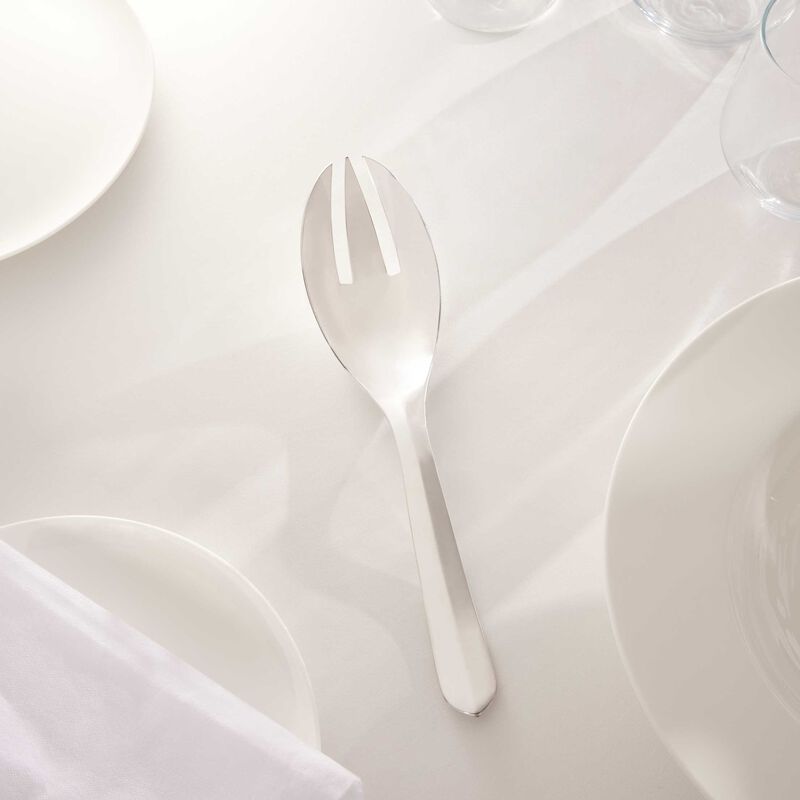 christofle infini serving fork silver plated