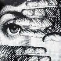 fornasetti tema e variazioni no 154 ashtray rectangular grey