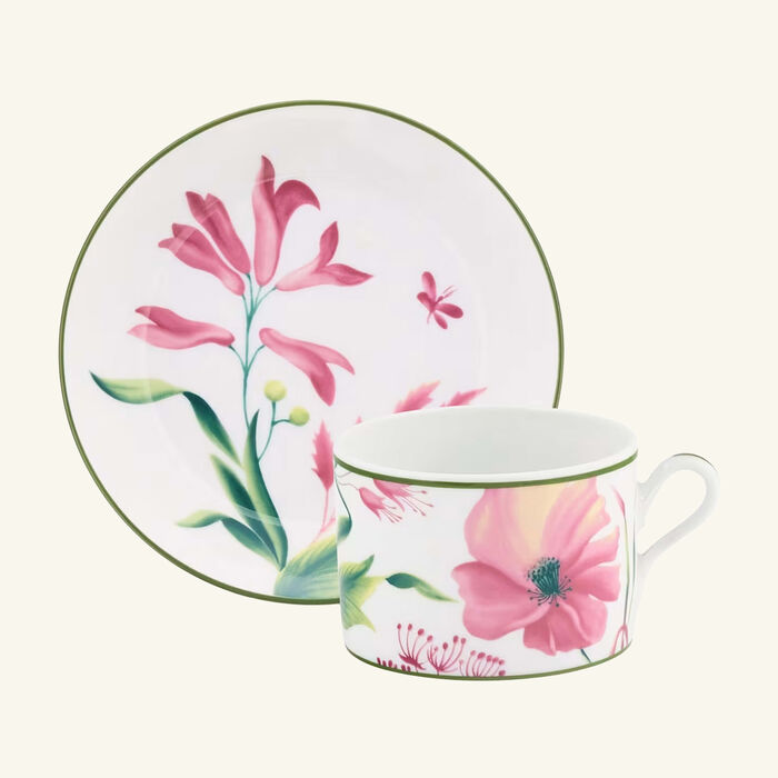 Florenza Malva Impero Tea Cup Pink Set of 2 ginori 1746 florenza malva impero tea cup pink set of 2