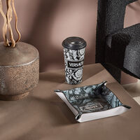 versace barocco trinket tray square small grey