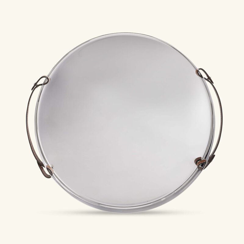 ralph lauren home wyatt serving tray round medium silver