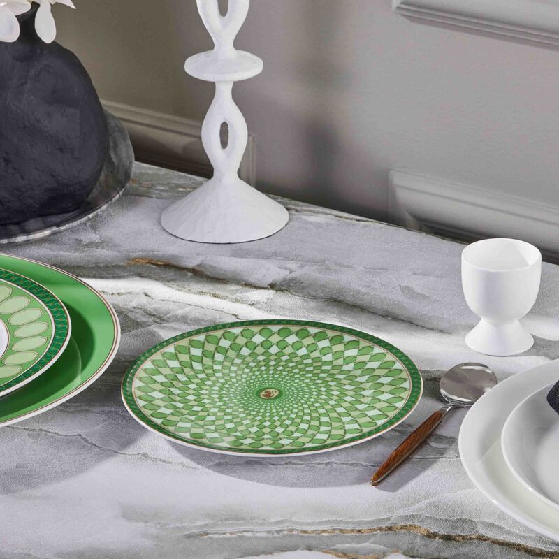 rosenthal signum fern plate round green 18cm
