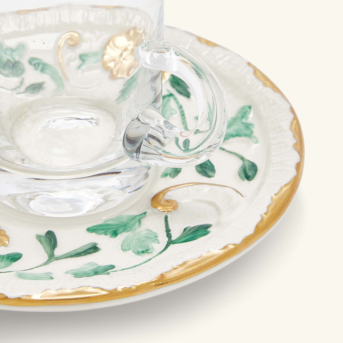 Taormina Arabic Tea Cup & Saucer Green villari taormina arabic tea cup saucer green