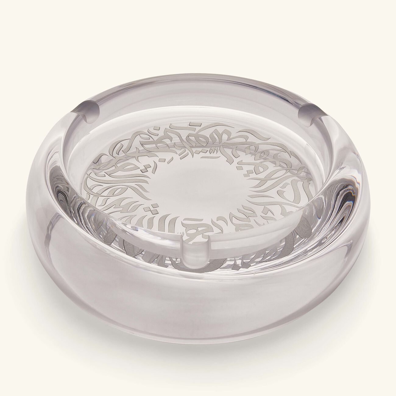 dimlaj qamar ashtray round clear