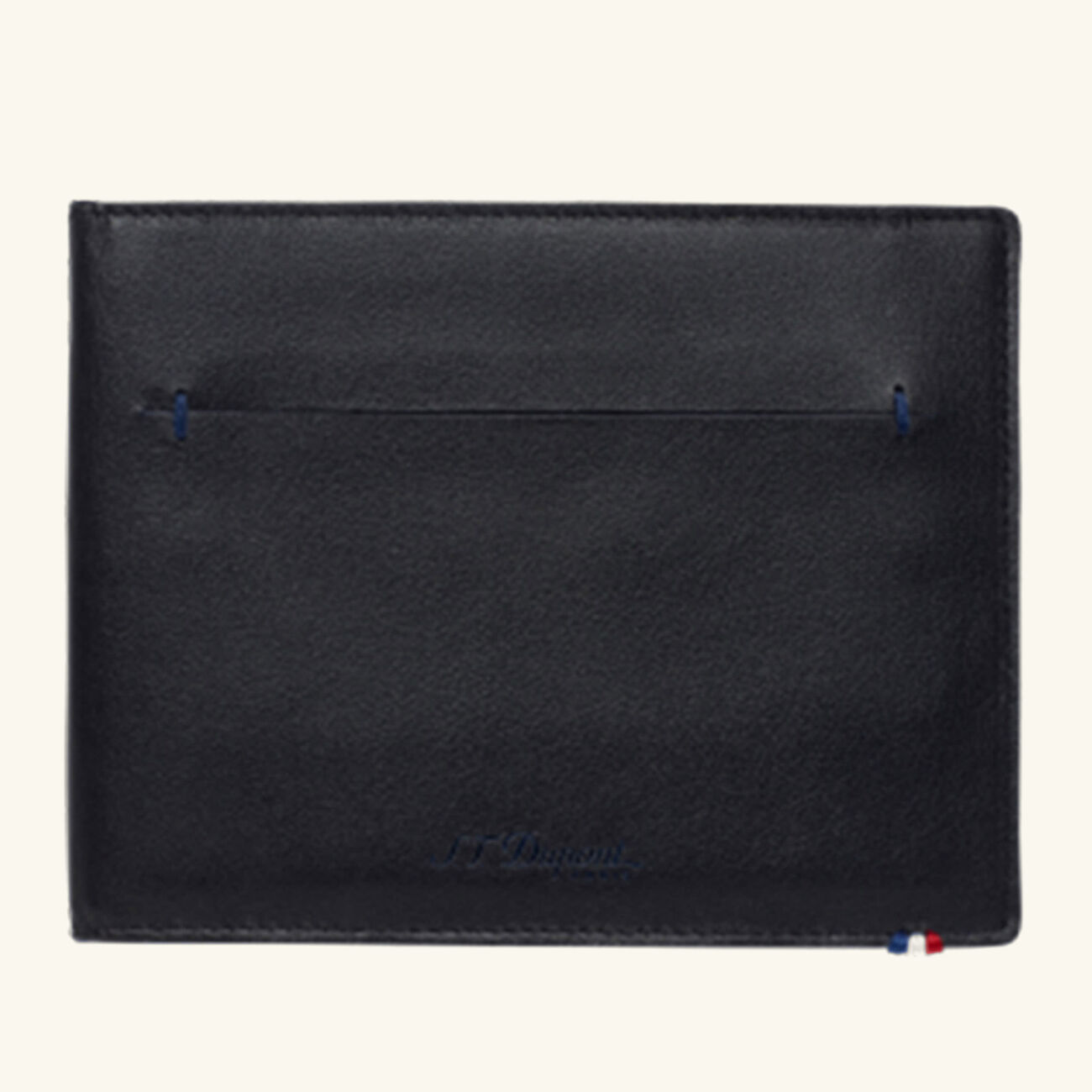 Line D Slim Wallet Blue st dupont line d slim wallet blue
