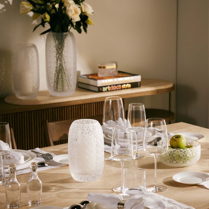 روكل مزهرية أوديت مستديرة شفافة بحجم صغير