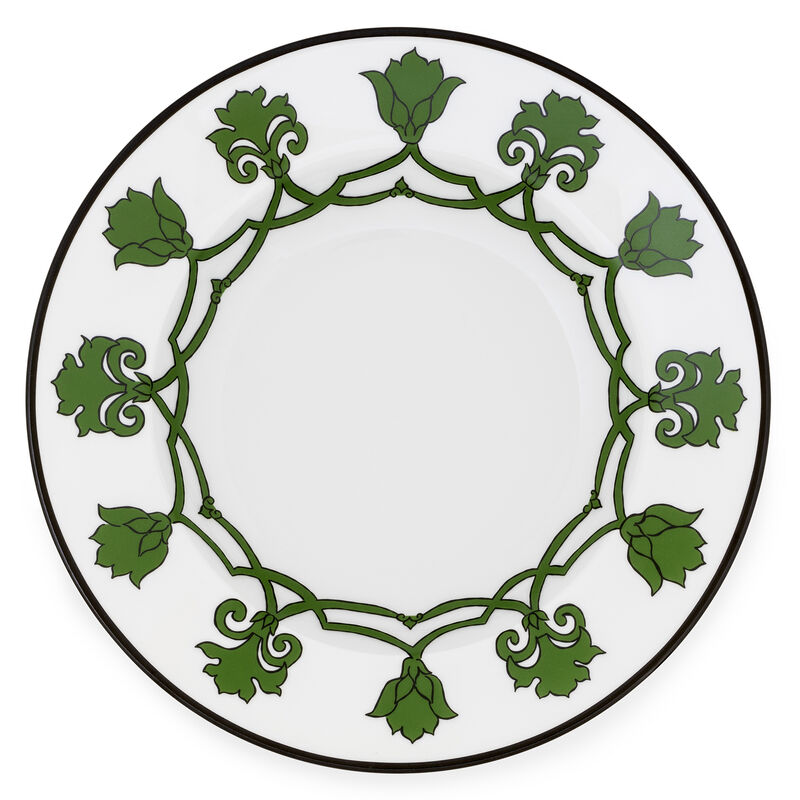 Jaipur Soup Plate Green, large