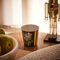 bernardaud natura jonquille de mer tumbler with candle