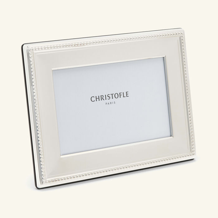 christofle perles picture frame silver plated 10x15cm