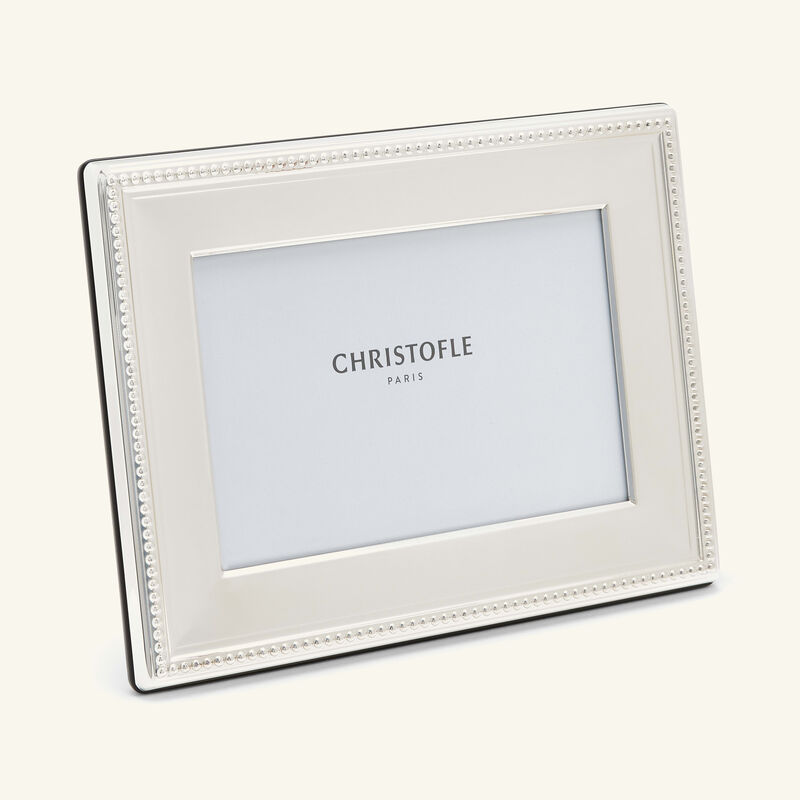 christofle perles picture frame silver plated 10x15cm