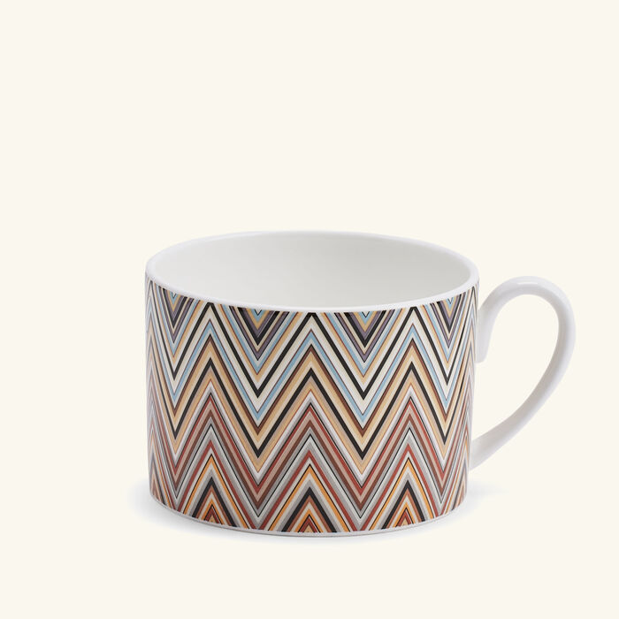 missoni home zig zag jarris tea cup saucer brown set of 6