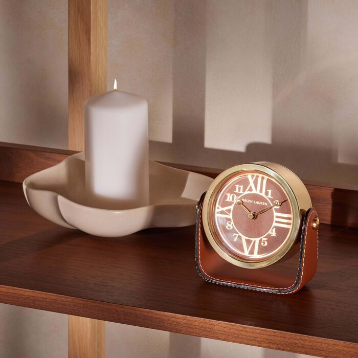 ralph lauren home brennan clock brown