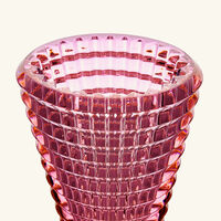 baccarat eye vase round small pink