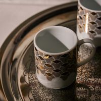 silsal tamrah by razan alazzouni mug gold set of 2