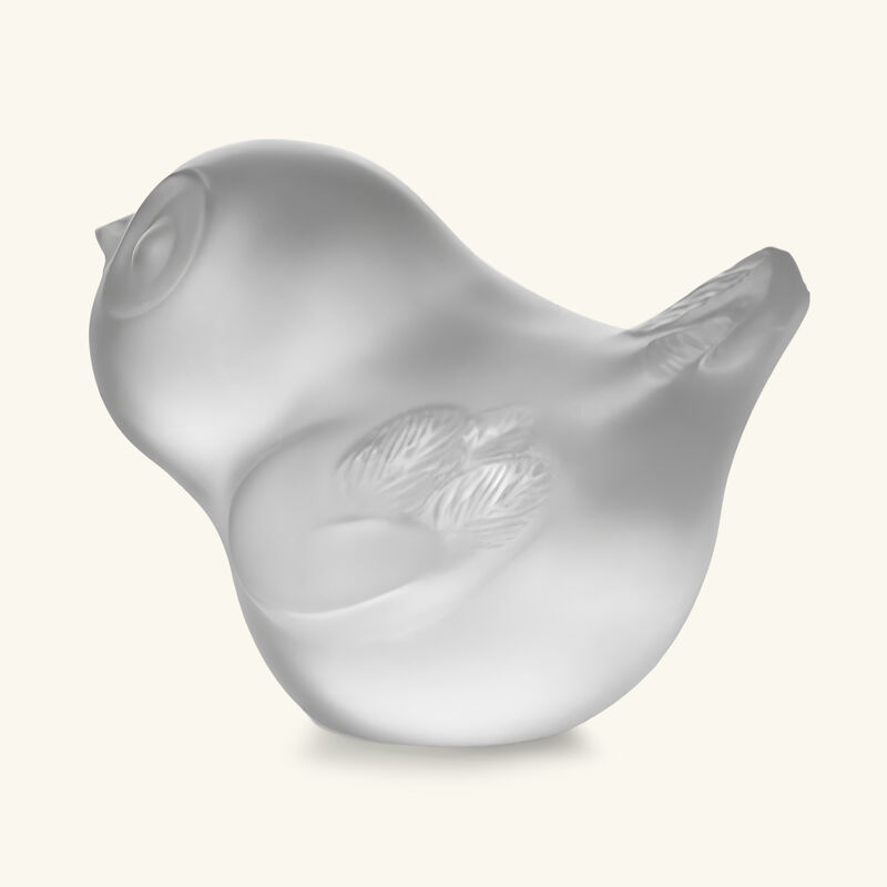 lalique piou head up sculpture small clear