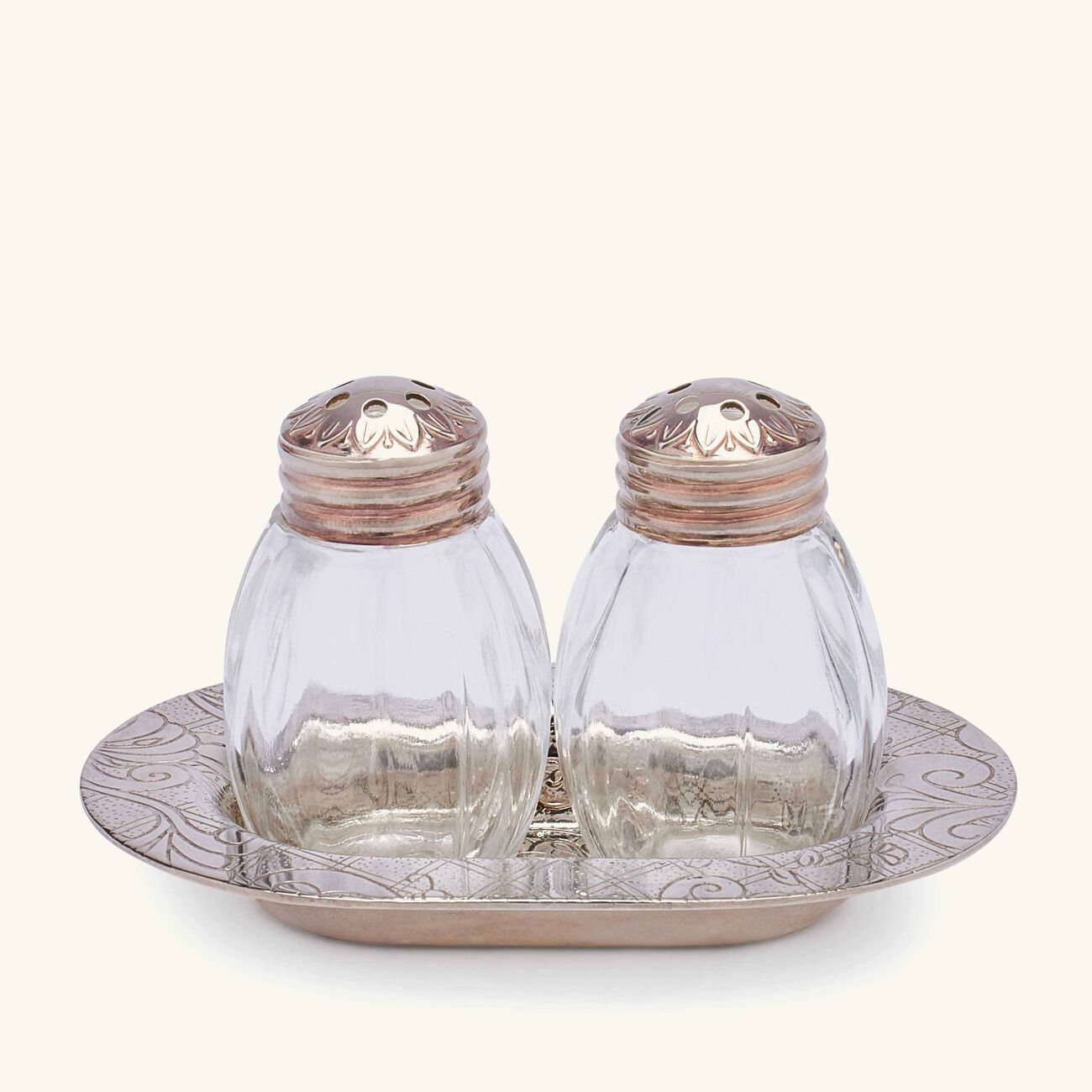 christofle jardin d eden salt pepper shakers silver plated