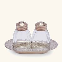 christofle jardin d eden salt pepper shakers silver plated