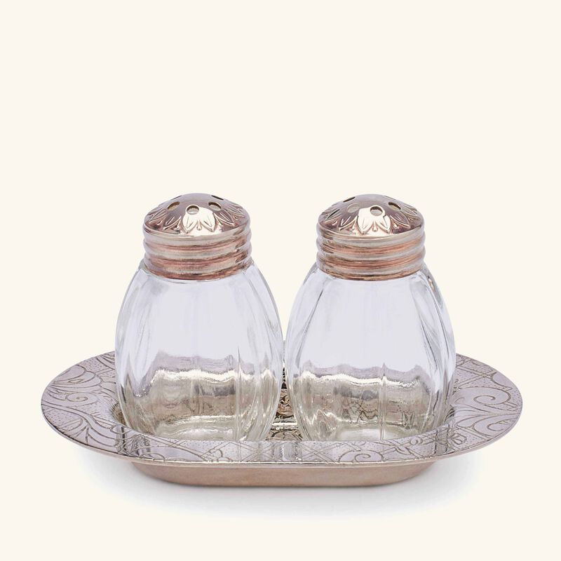 christofle jardin d eden salt pepper shakers silver plated