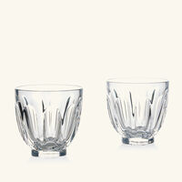 baccarat harcourt faunacrystopolis drinking glass clear set of 2