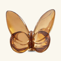 baccarat papillon lucky butterfly figurine mini yellow