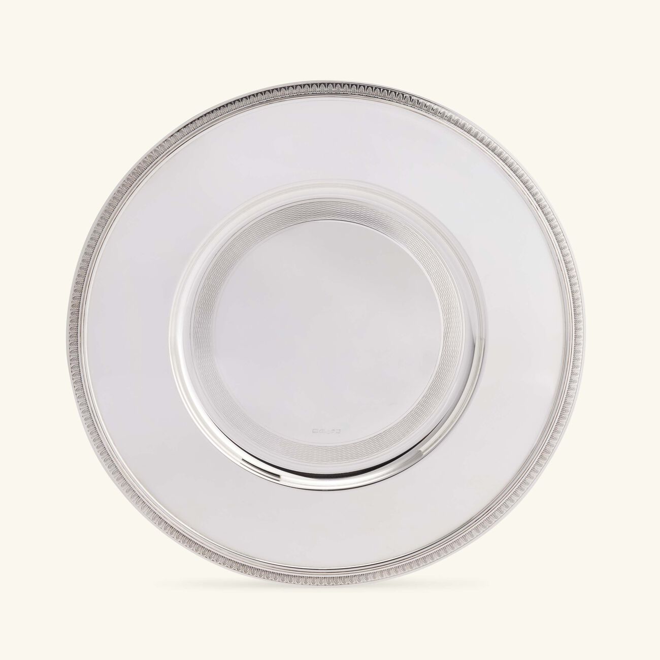 christofle malmaison charger plate round silver plated 33cm