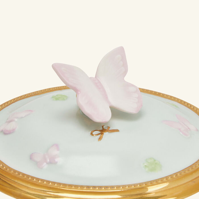 villari butterfly trinket box blue